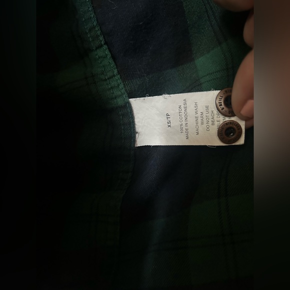 O’Neill Green and Blue Plaid Shirt - Picture 10 of 16